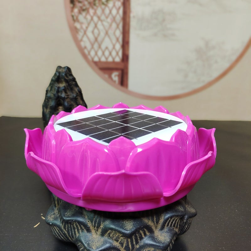 New Outdoor Solar Lotus Player 24-Hour Loop Playback Moisture-Proof Rain-Proof Lightning-Proof Energy-Saving Speaker - Image 1